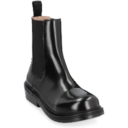 Black Calfskin Chelsea Boots