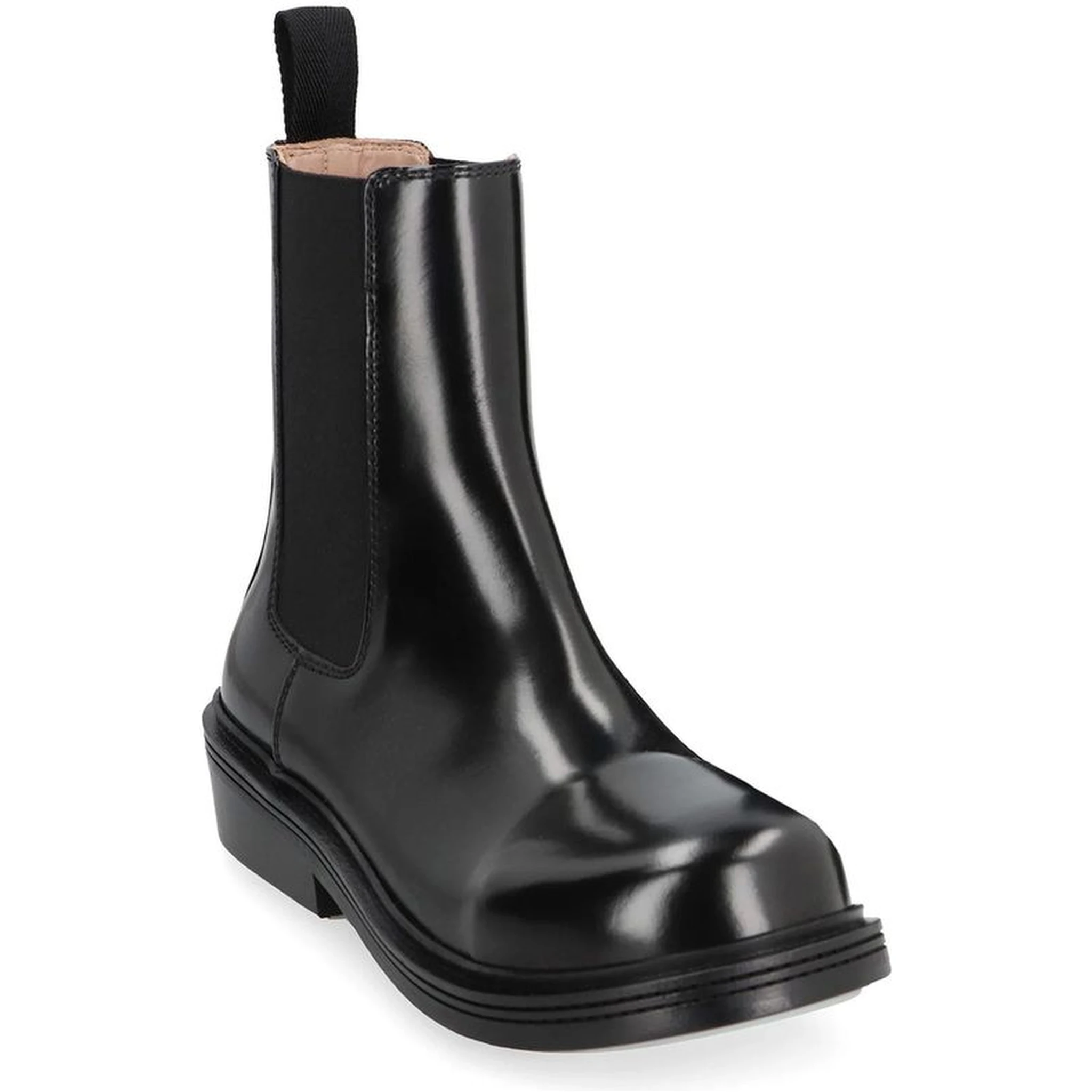 Black Calfskin Chelsea Boots