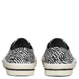 Black Canvas Low Top Sneakers