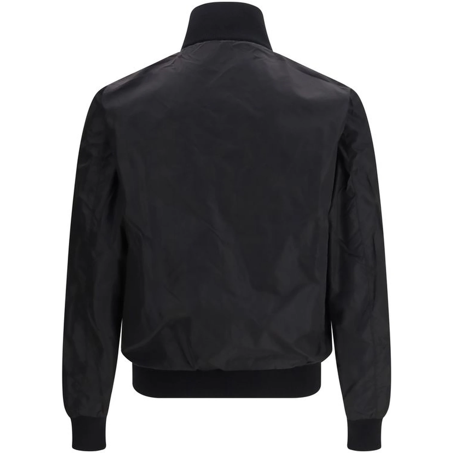 Black Fleece Wool Full-Length Jacket