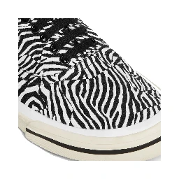 Black Canvas Low Top Sneakers