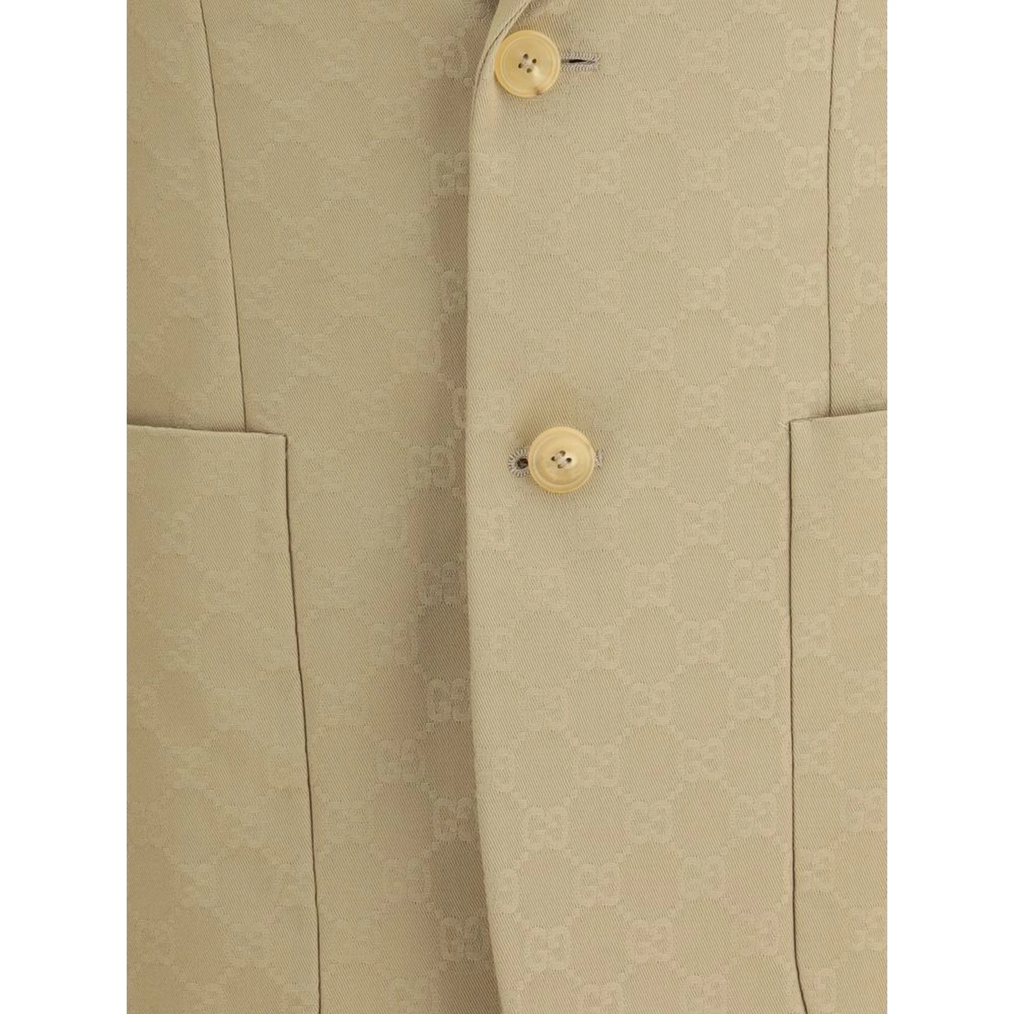 Beige Cotton Blazer