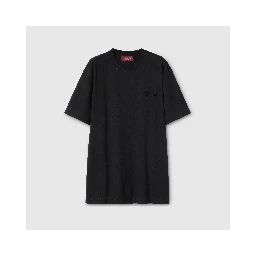 تيشيرت قطني مزين بشعار لجام الحصان