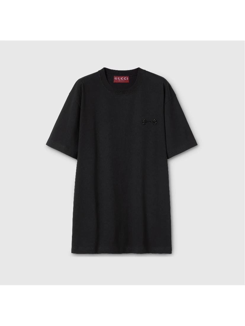 Cotton t-shirt with Horsebit