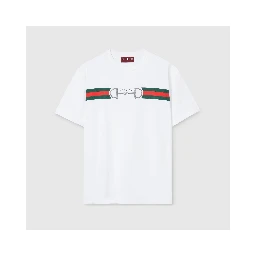 Cotton t-shirt with Horsebit