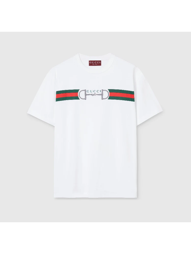 Cotton t-shirt with Horsebit