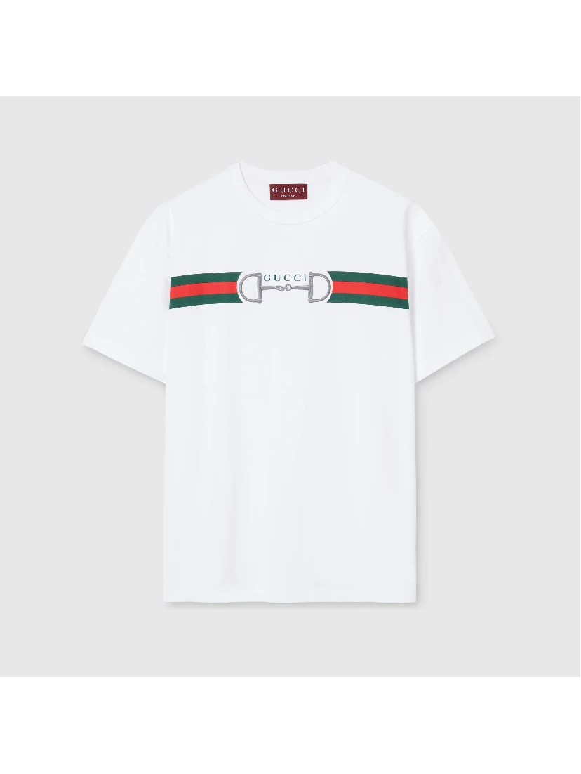 Cotton t-shirt with Horsebit