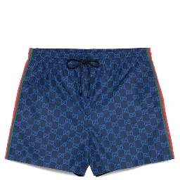 شورت سباحة مزين بالكامل بنقشة GG
