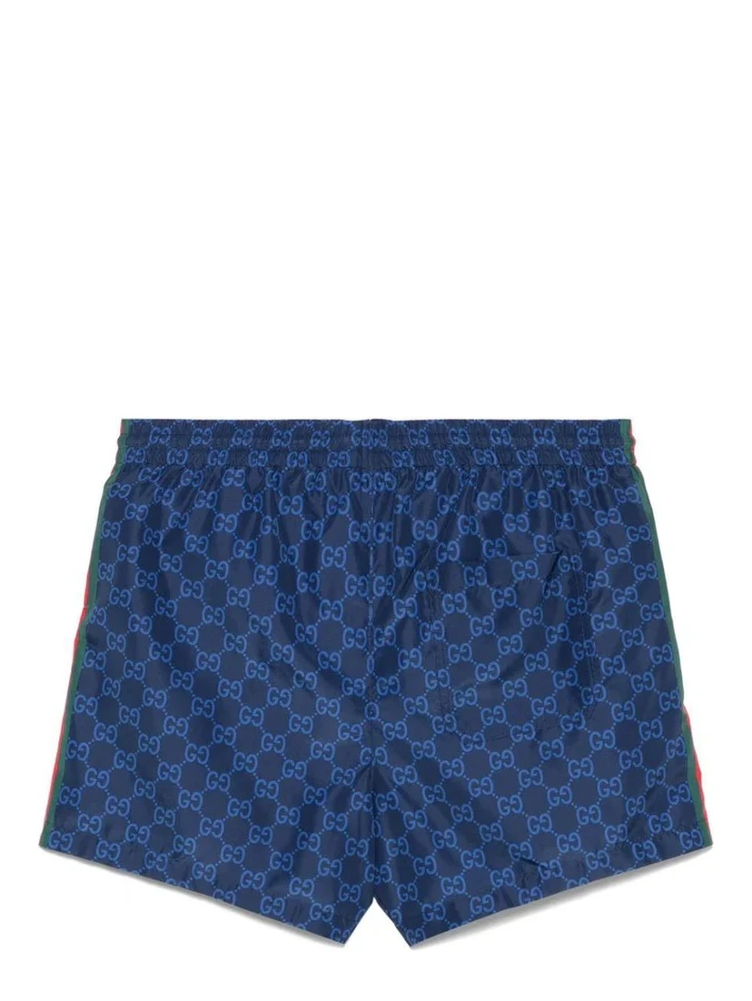 شورت سباحة مزين بالكامل بنقشة GG