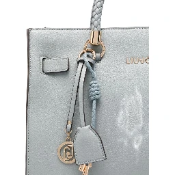 braided-handle charm-detail tote bag
