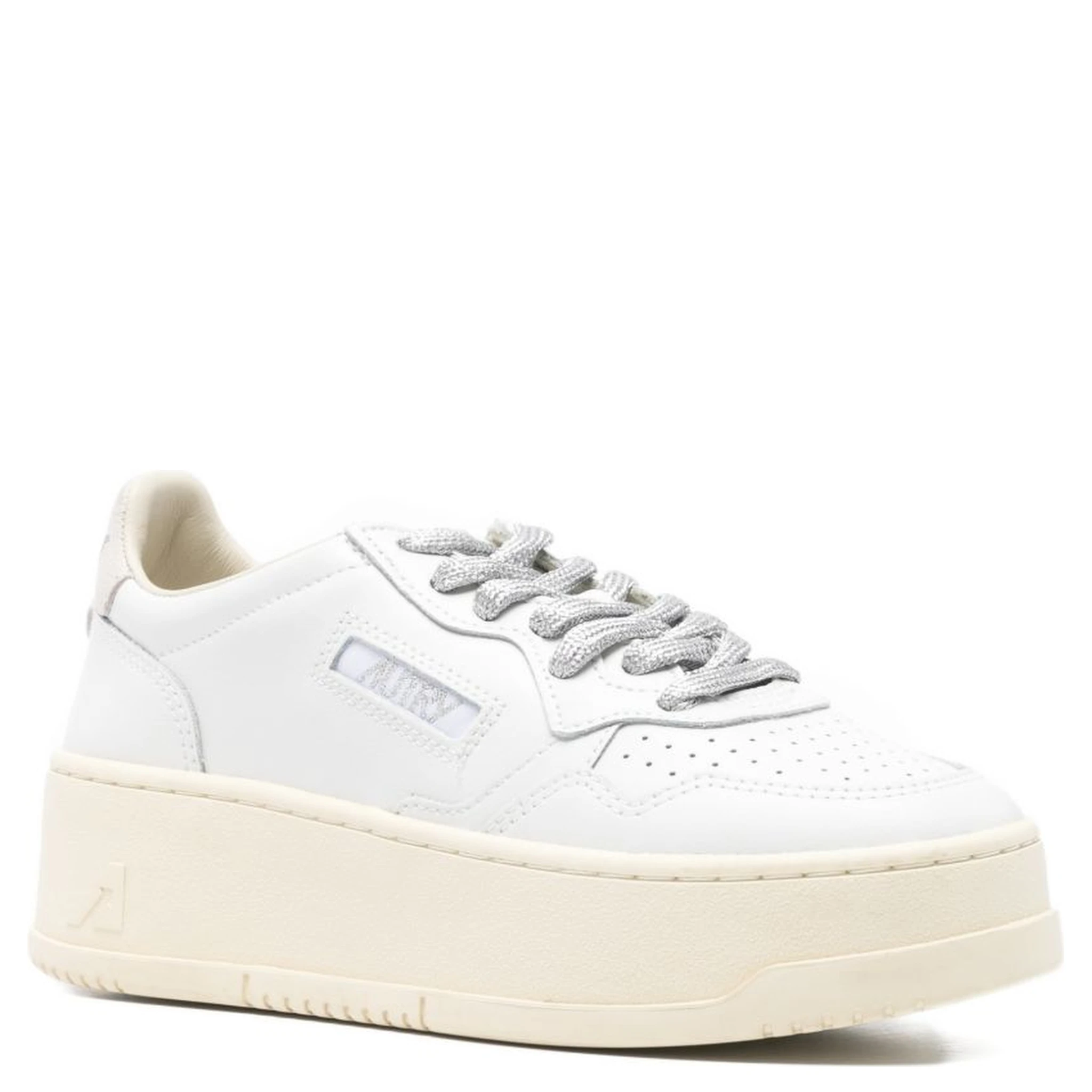 Medalist platform leopard-panel sneakers