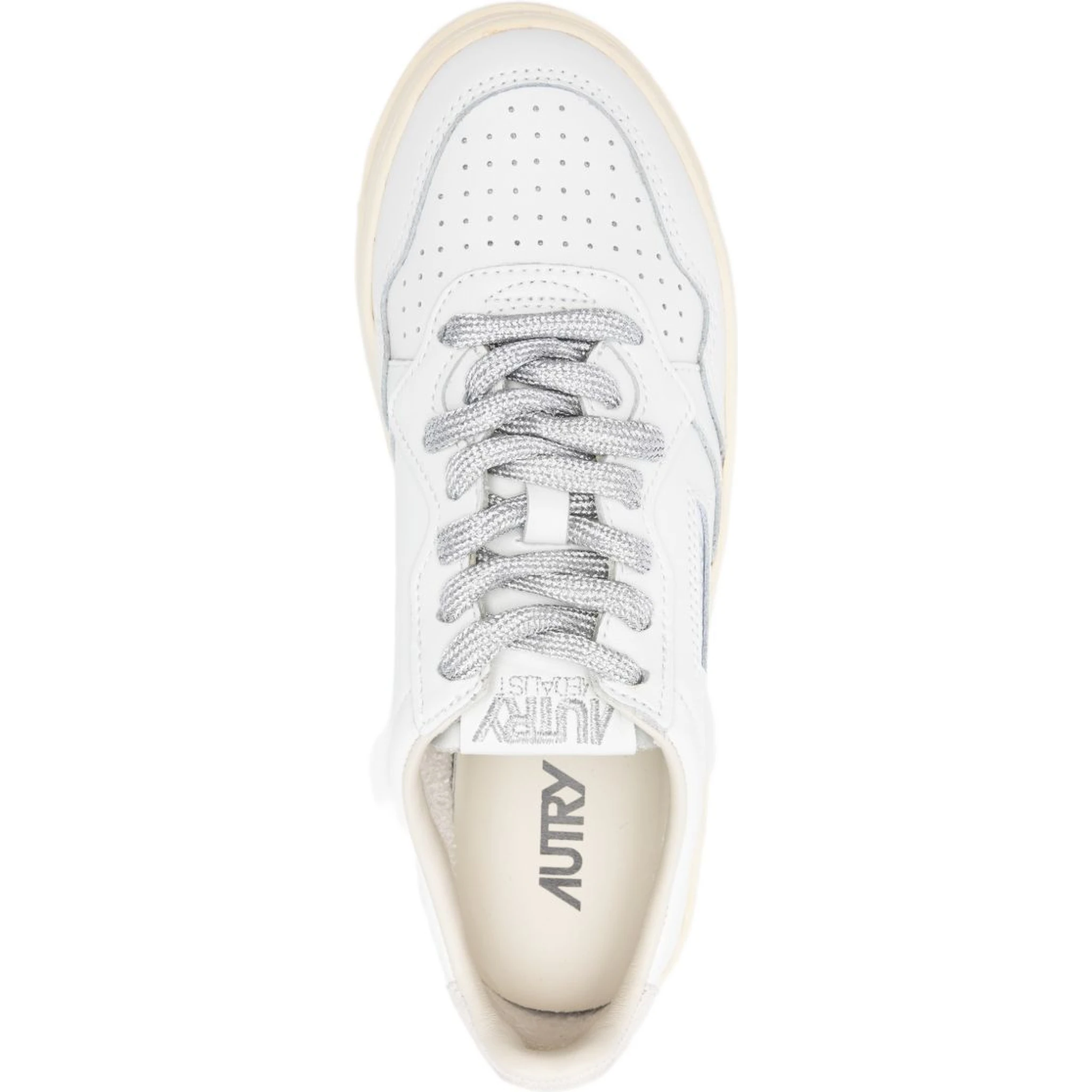 Medalist platform leopard-panel sneakers