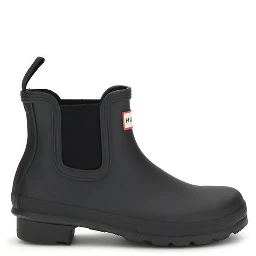 Black Rubber Ankle Boots