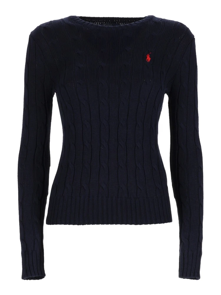 CABLE KNIT WITH LOGO