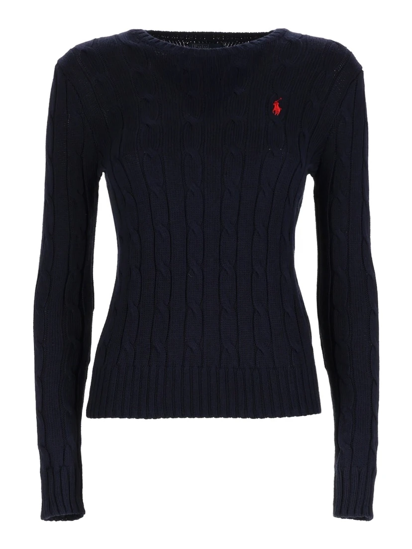 CABLE KNIT WITH LOGO