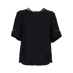 T-SHIRT WITH TRANSPARENT DETAILS