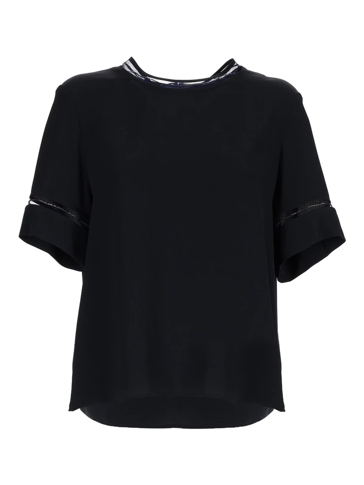 T-SHIRT WITH TRANSPARENT DETAILS
