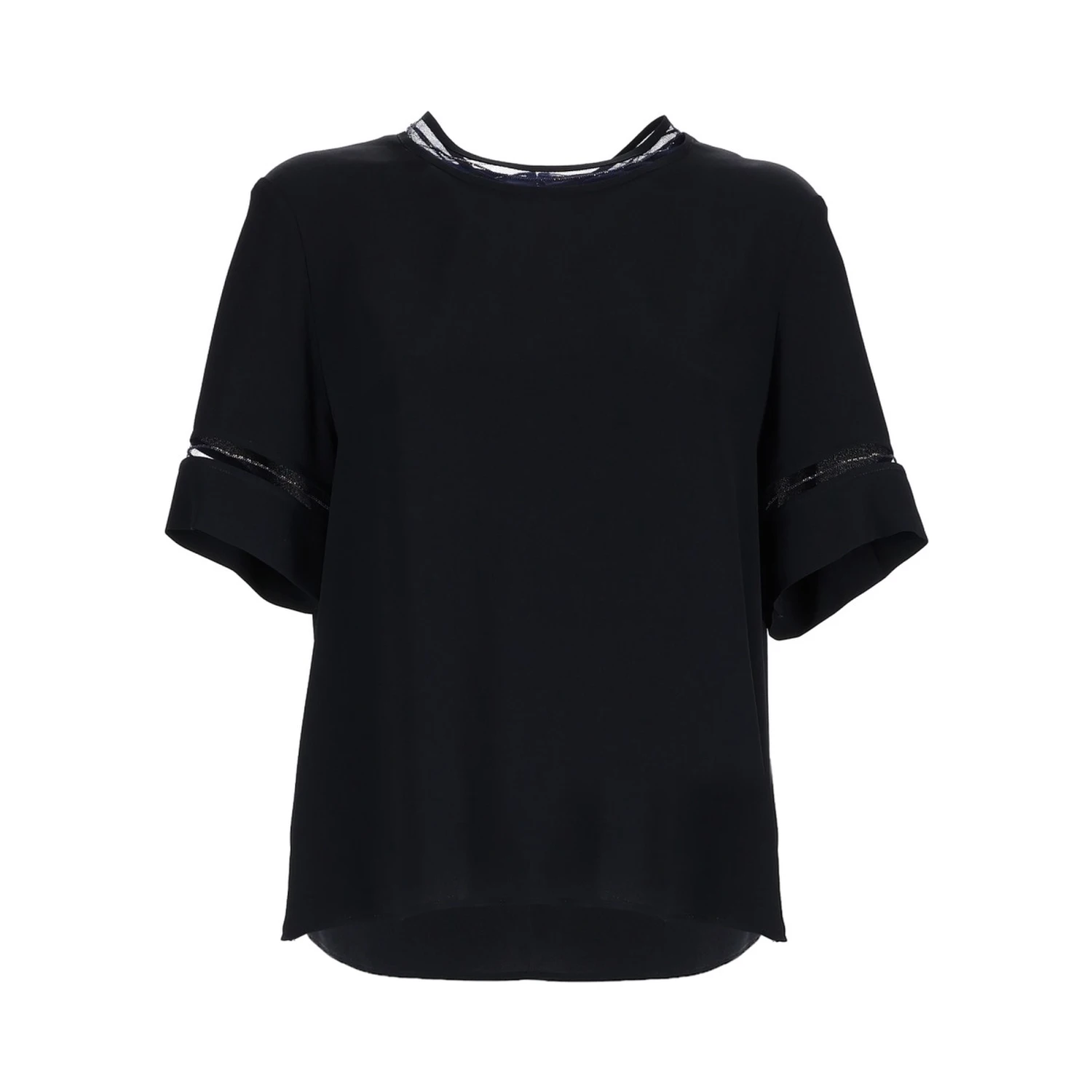 T-SHIRT WITH TRANSPARENT DETAILS