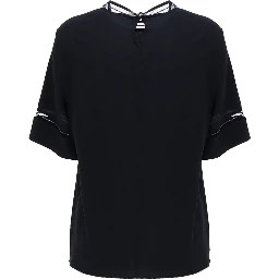 T-SHIRT WITH TRANSPARENT DETAILS