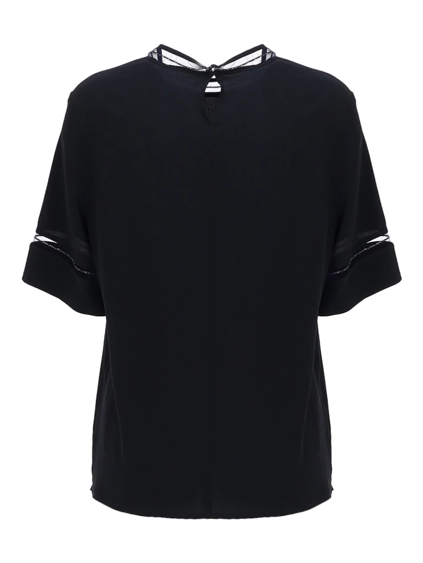 T-SHIRT WITH TRANSPARENT DETAILS