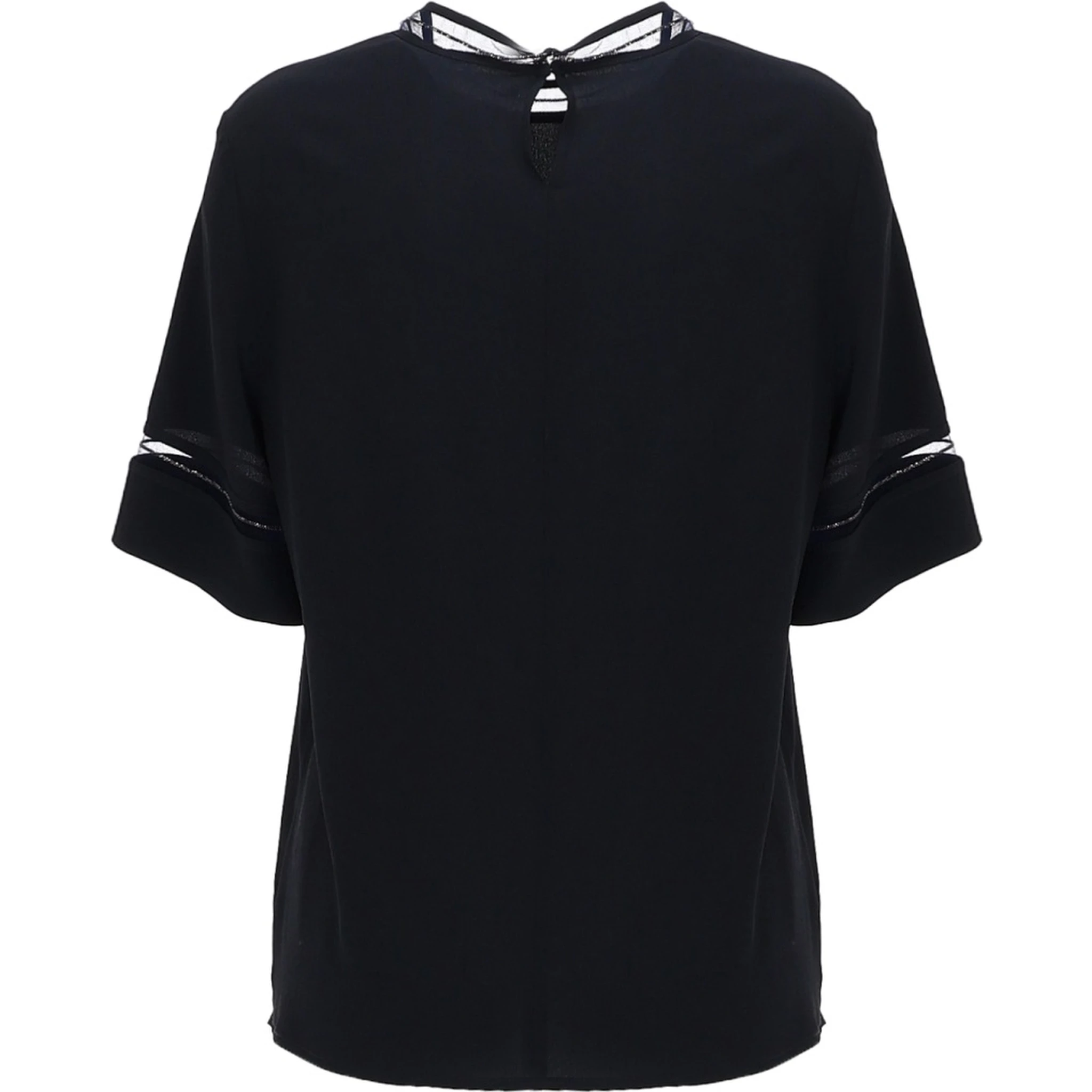 T-SHIRT WITH TRANSPARENT DETAILS