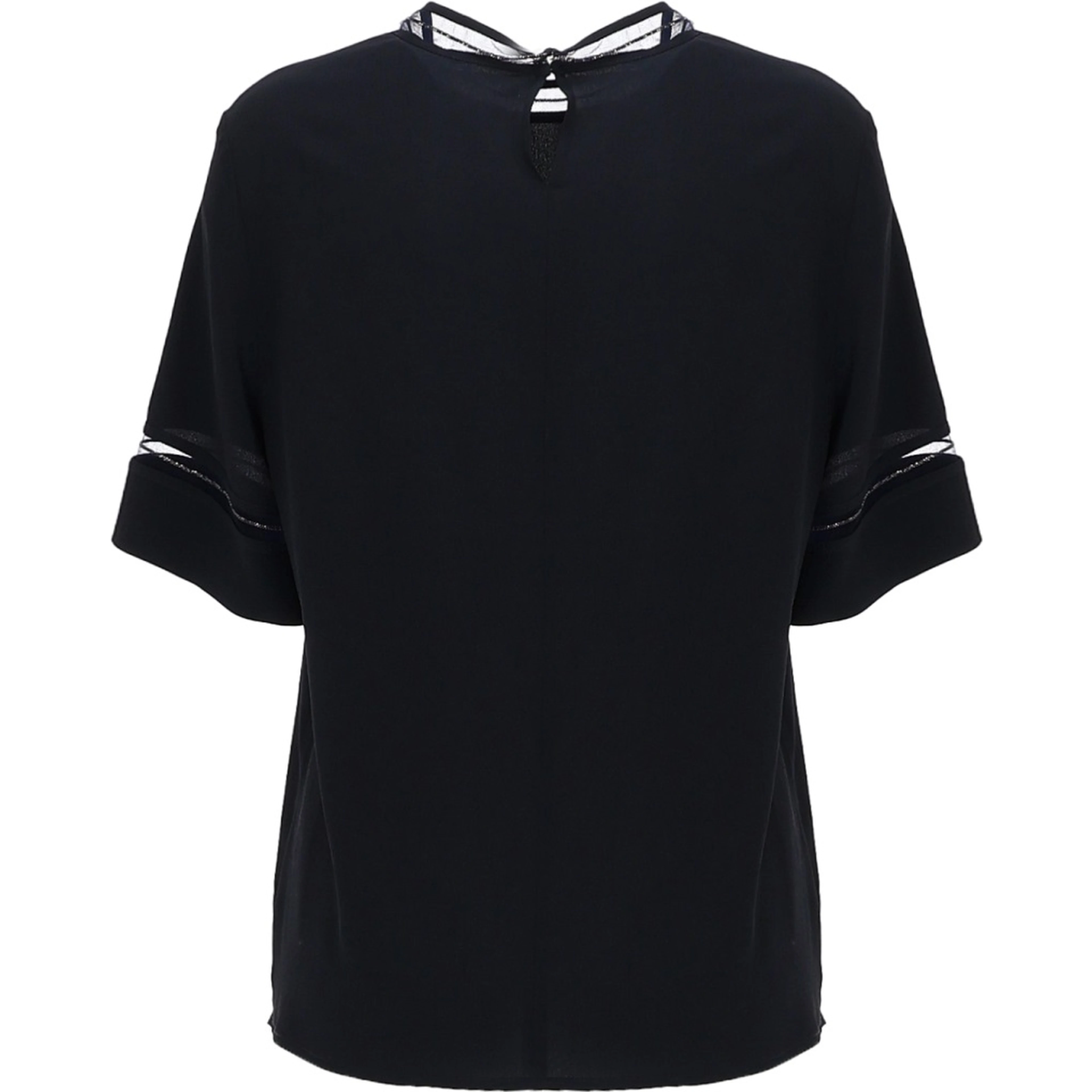 T-SHIRT WITH TRANSPARENT DETAILS