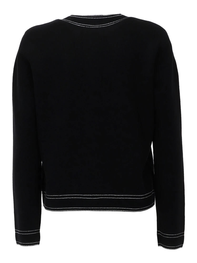 TOPSTITCHED CARDIGAN