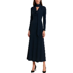 LONG DRAPED DRESS