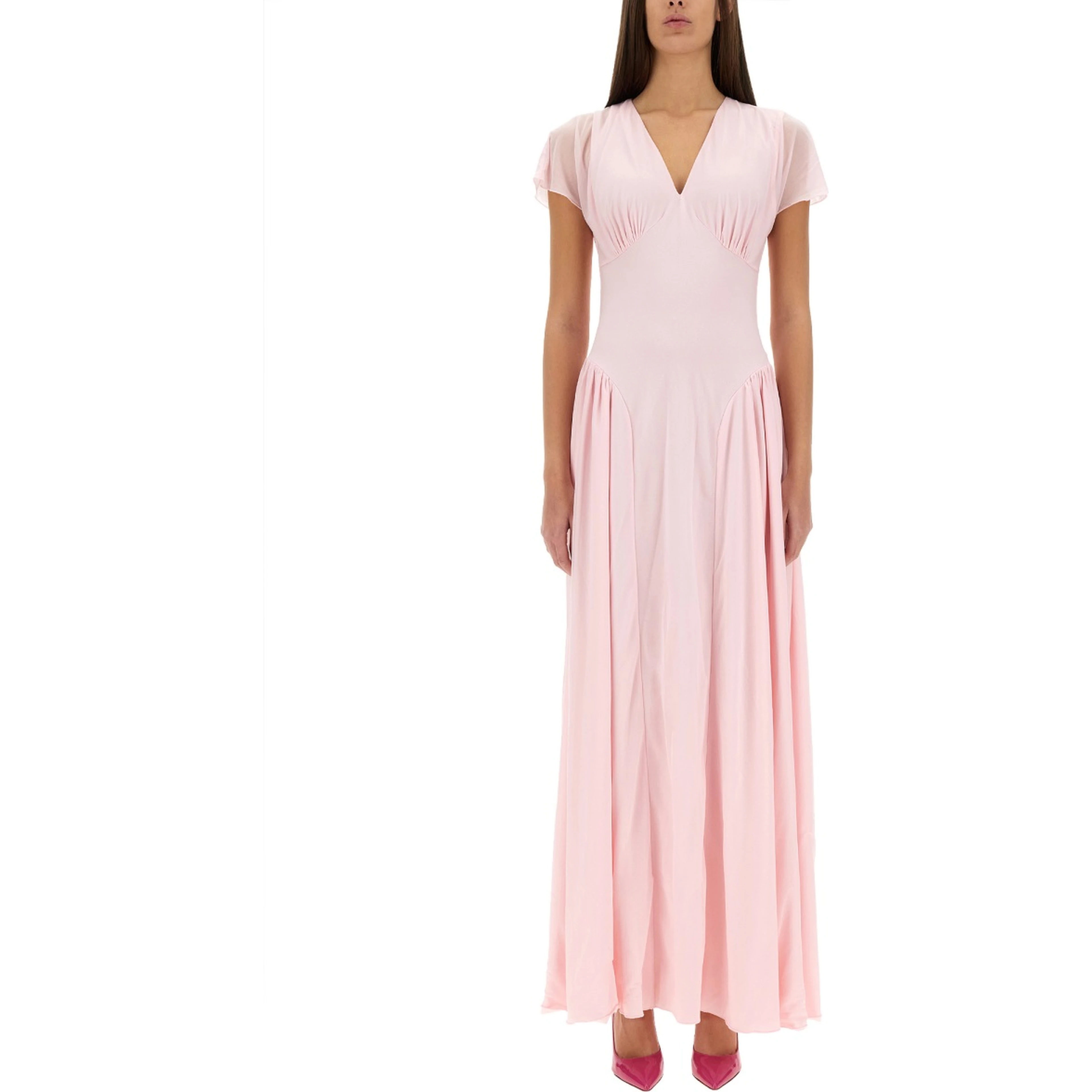LONG DRESS WITH DRAPE