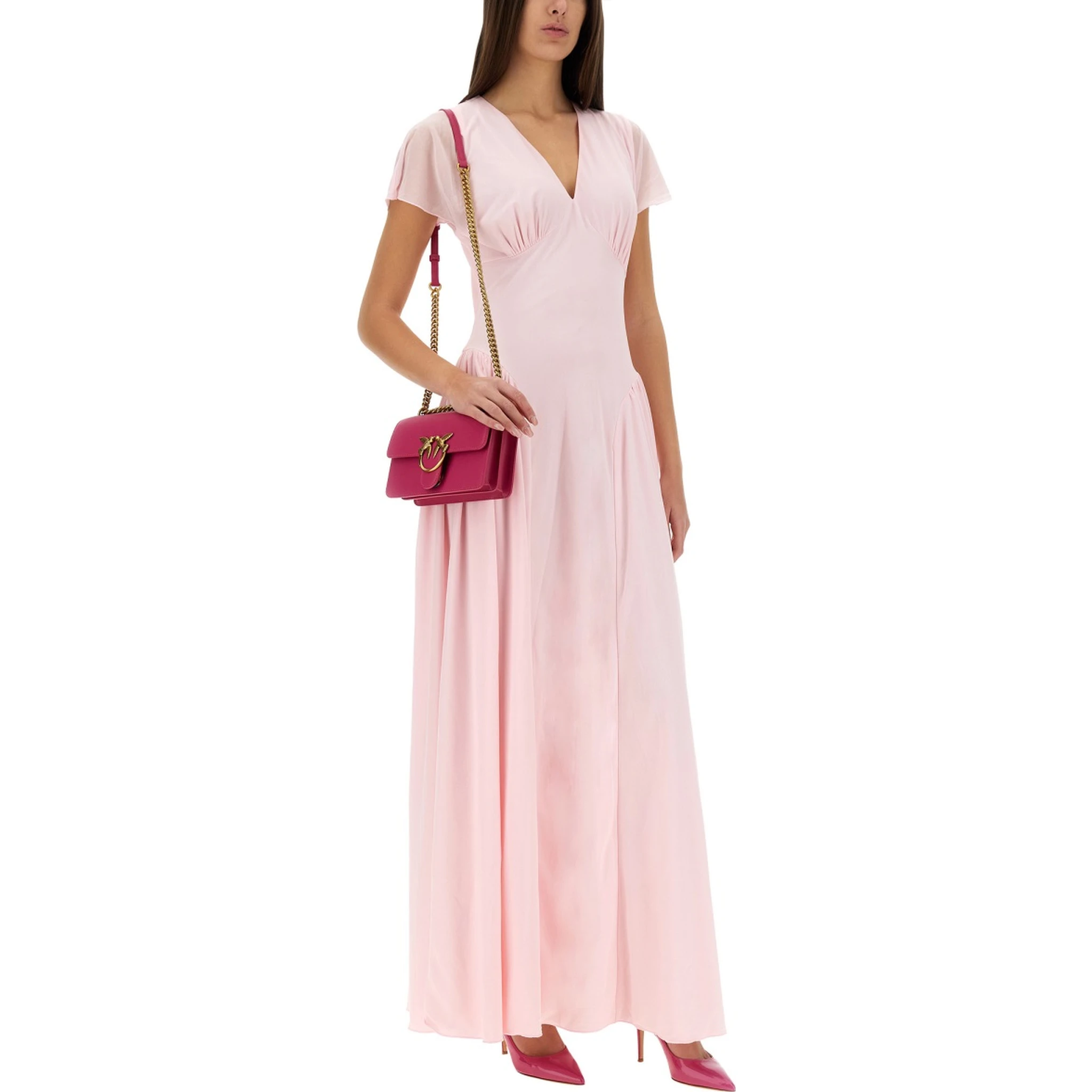 LONG DRESS WITH DRAPE