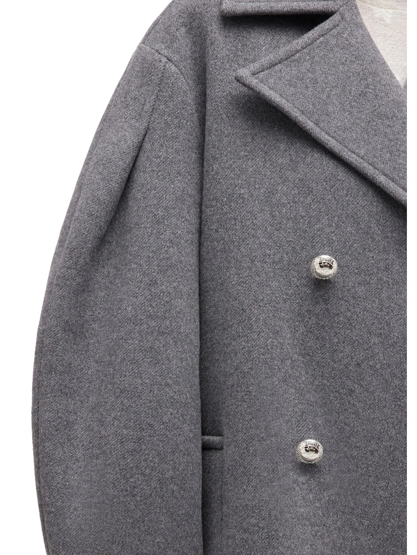 GANNI Coats Grey