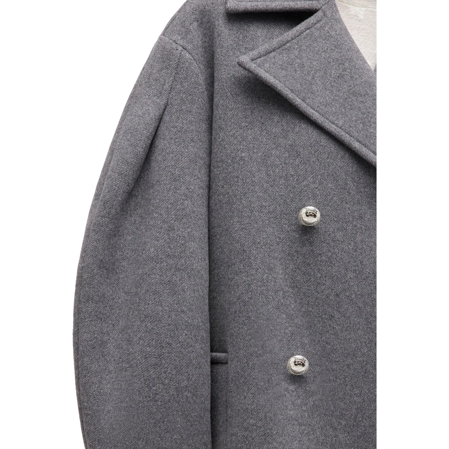 GANNI Coats Grey