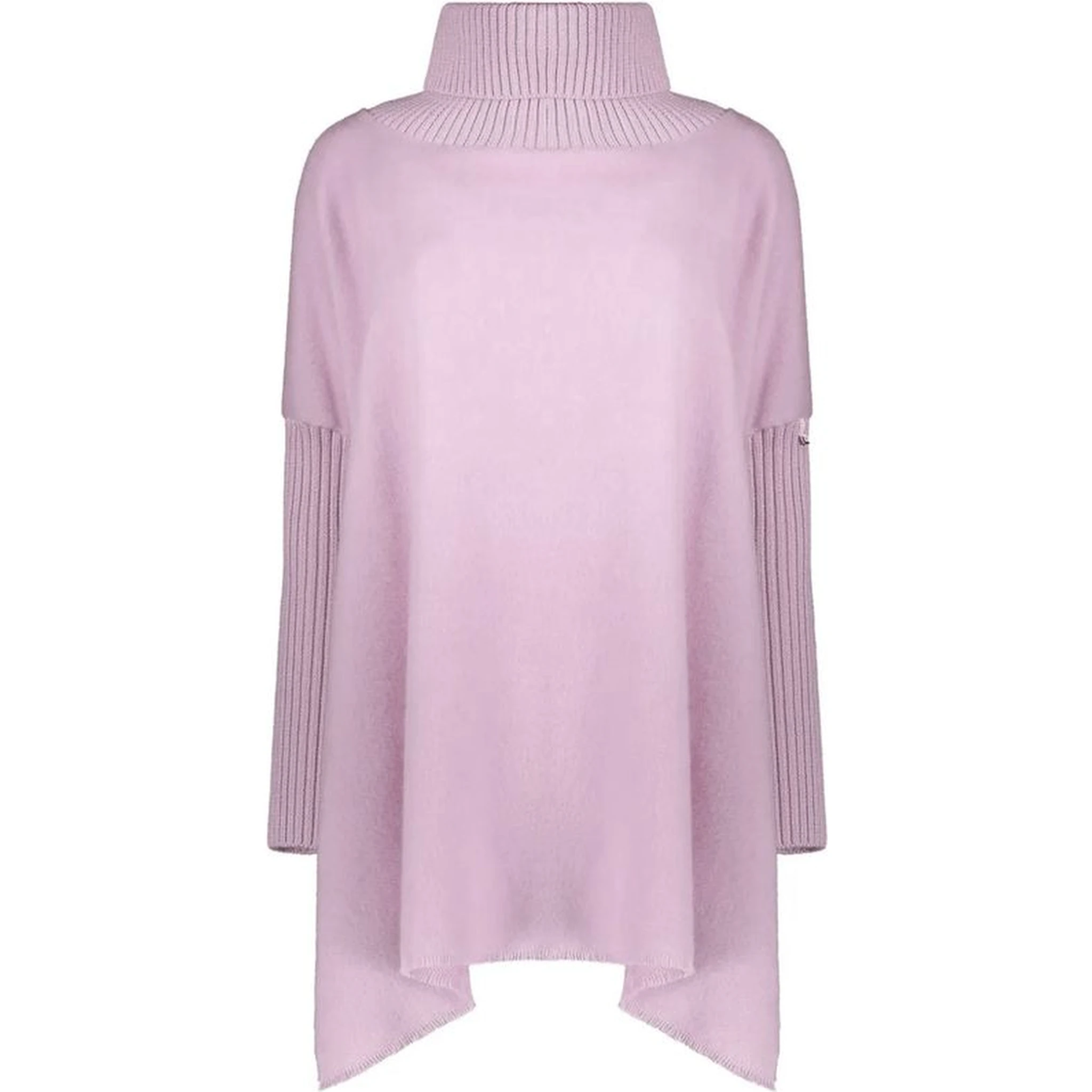Purple Virgin Wool Poncho