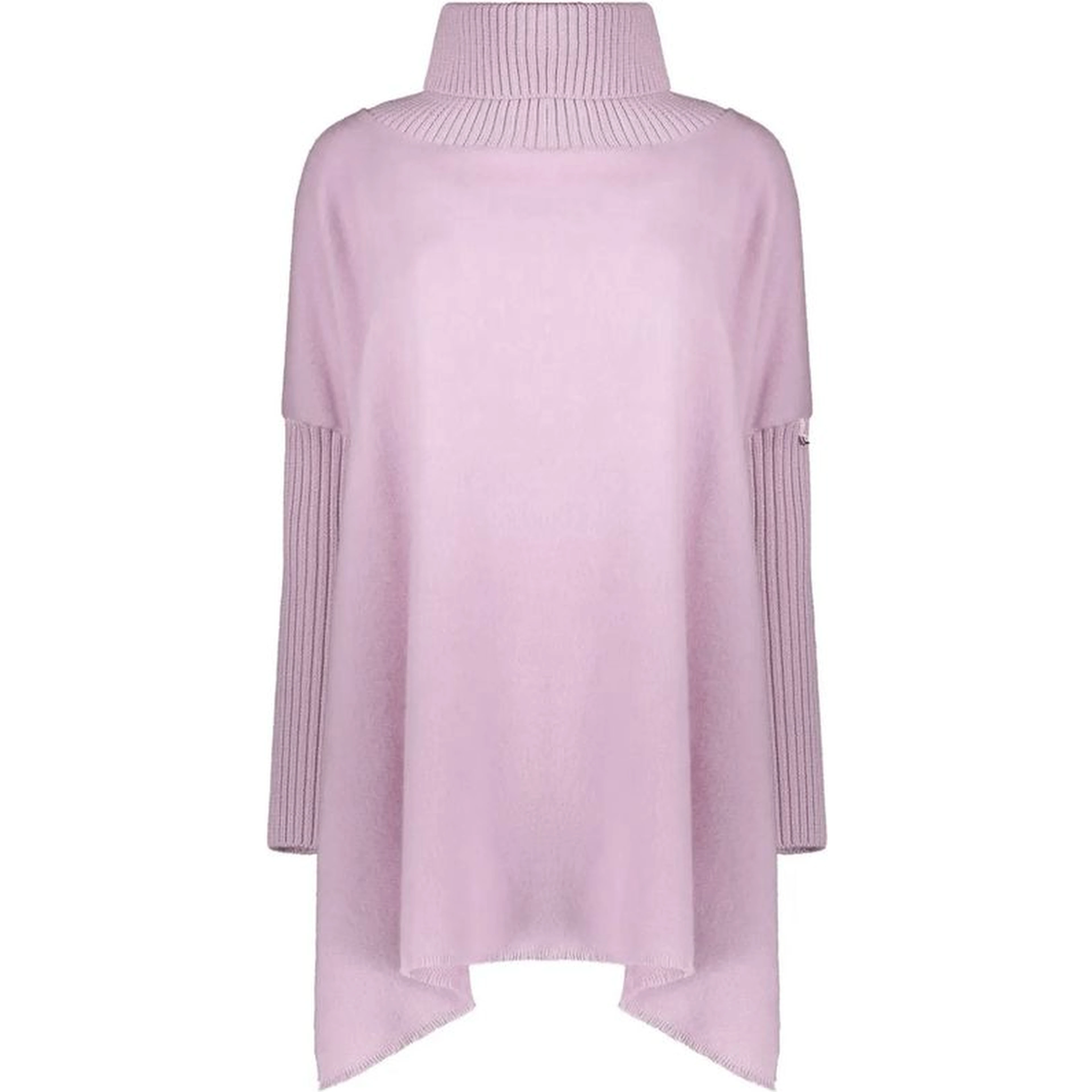 Purple Virgin Wool Poncho