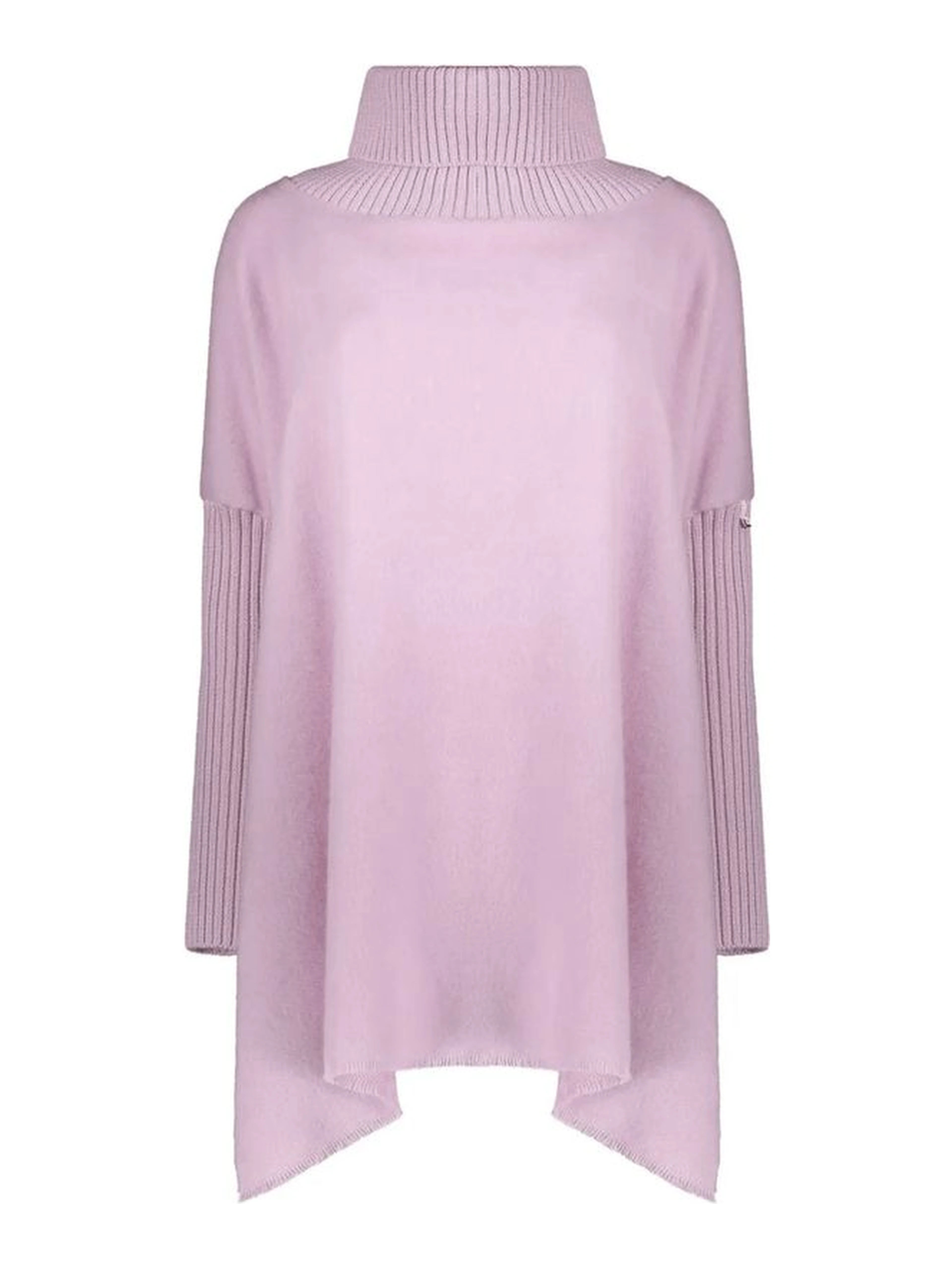 Purple Virgin Wool Poncho