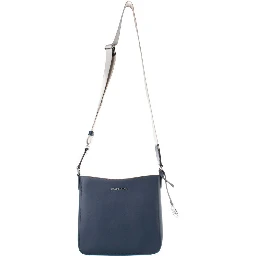 Blue Canvas Crossbody Bag