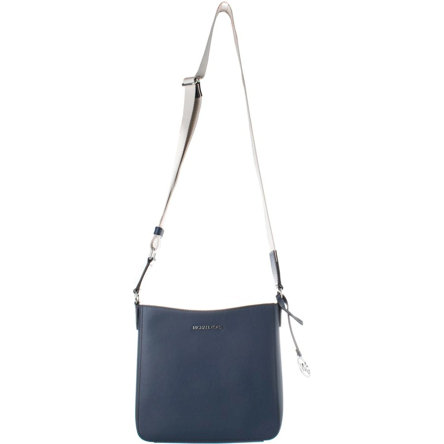 Blue Canvas Crossbody Bag