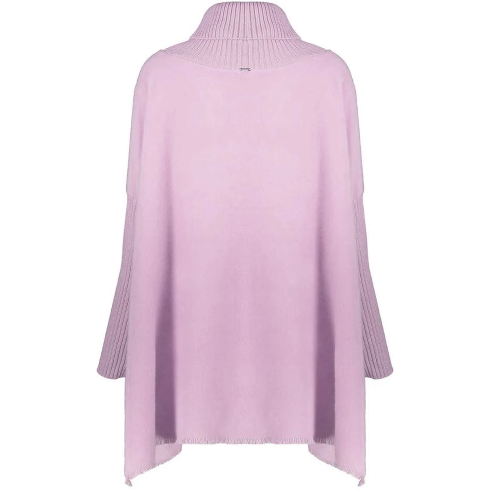 Purple Virgin Wool Poncho