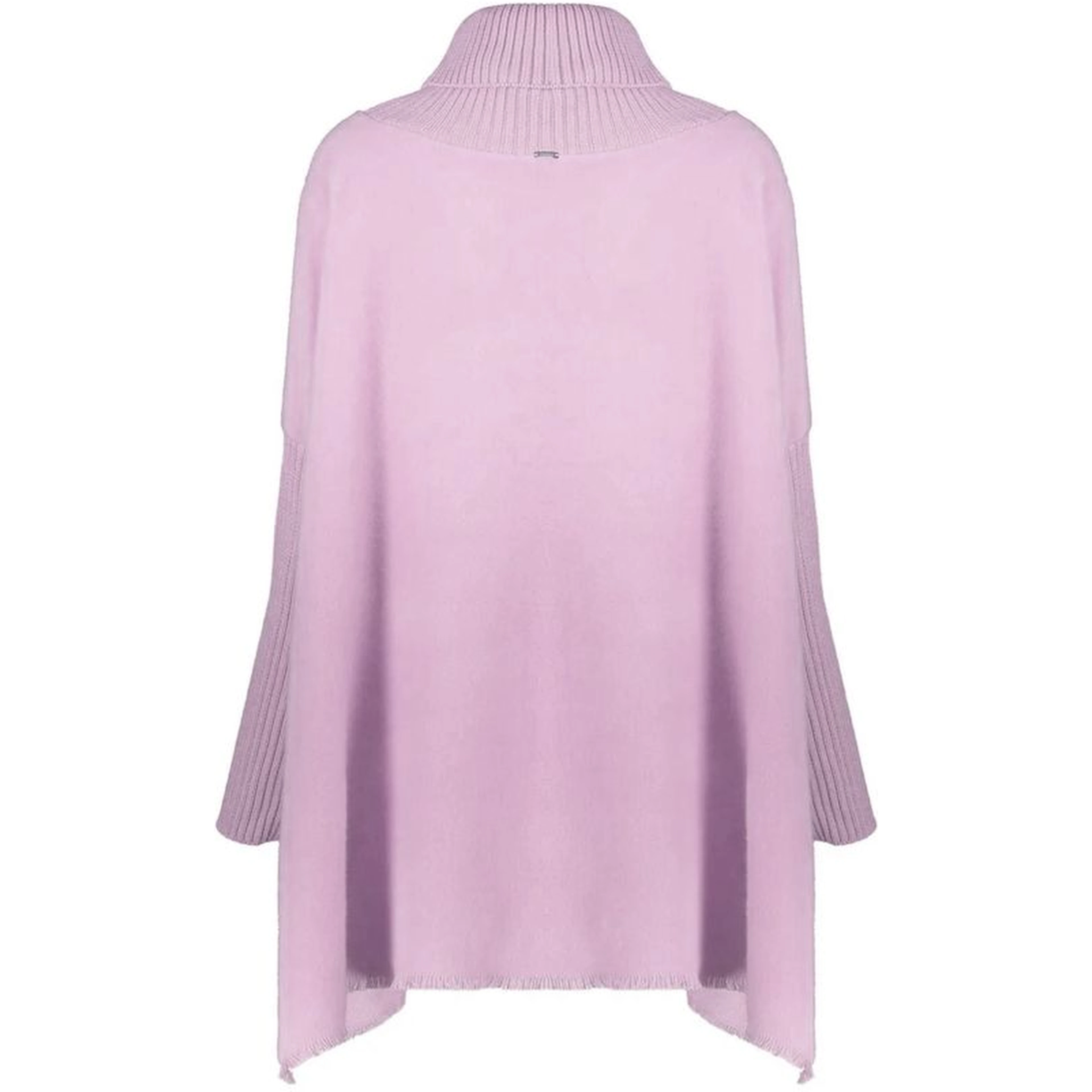 Purple Virgin Wool Poncho