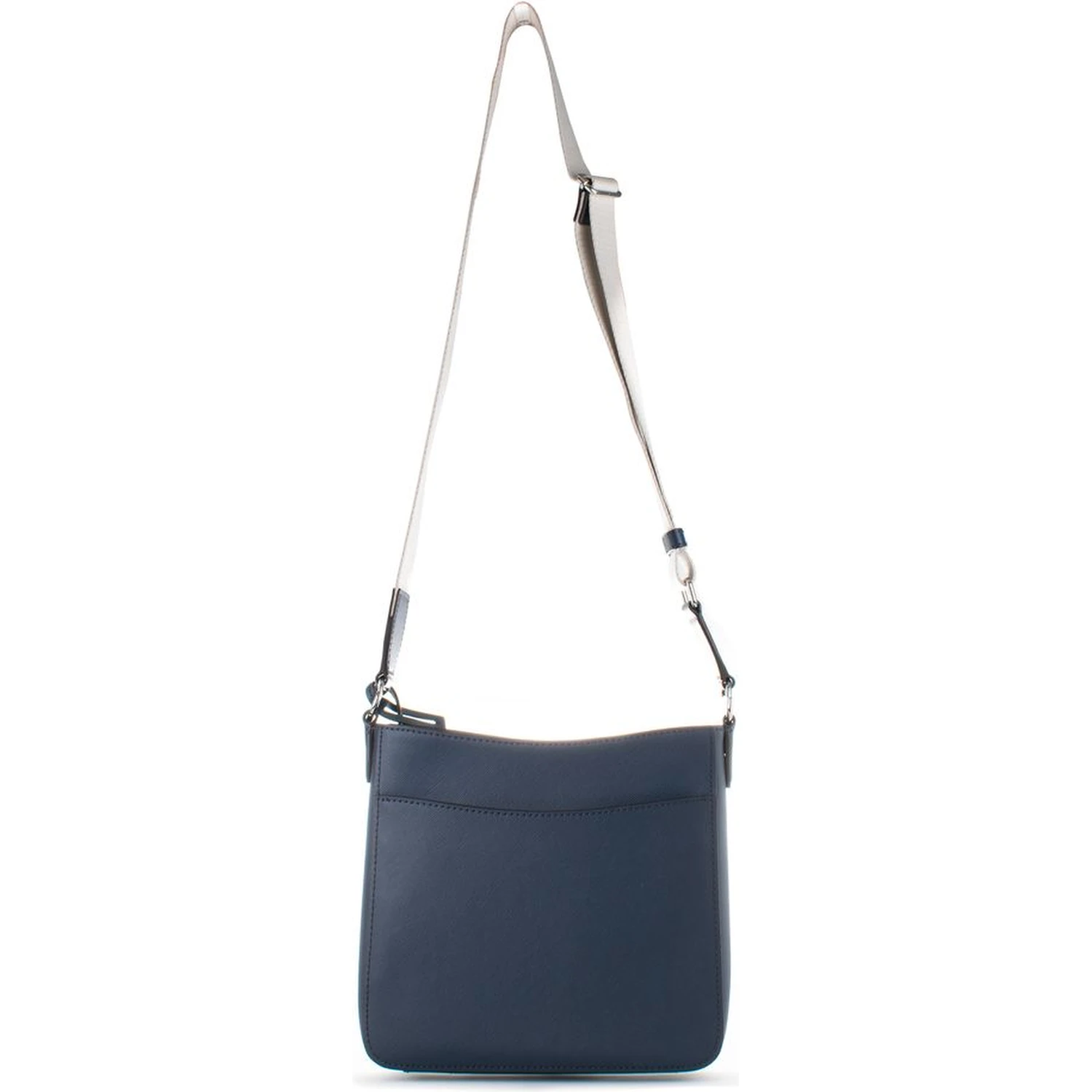 Blue Canvas Crossbody Bag
