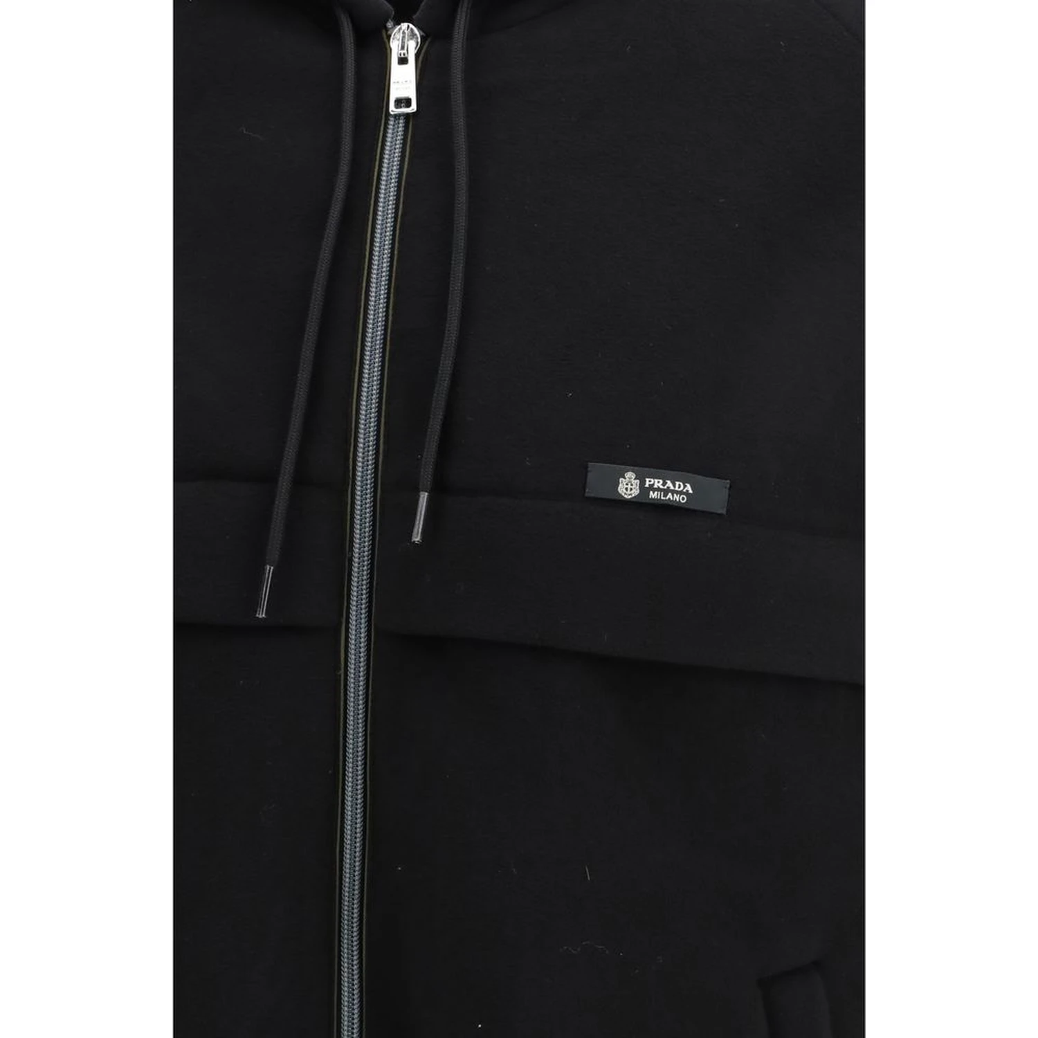 Black Polyester Shell Jacket