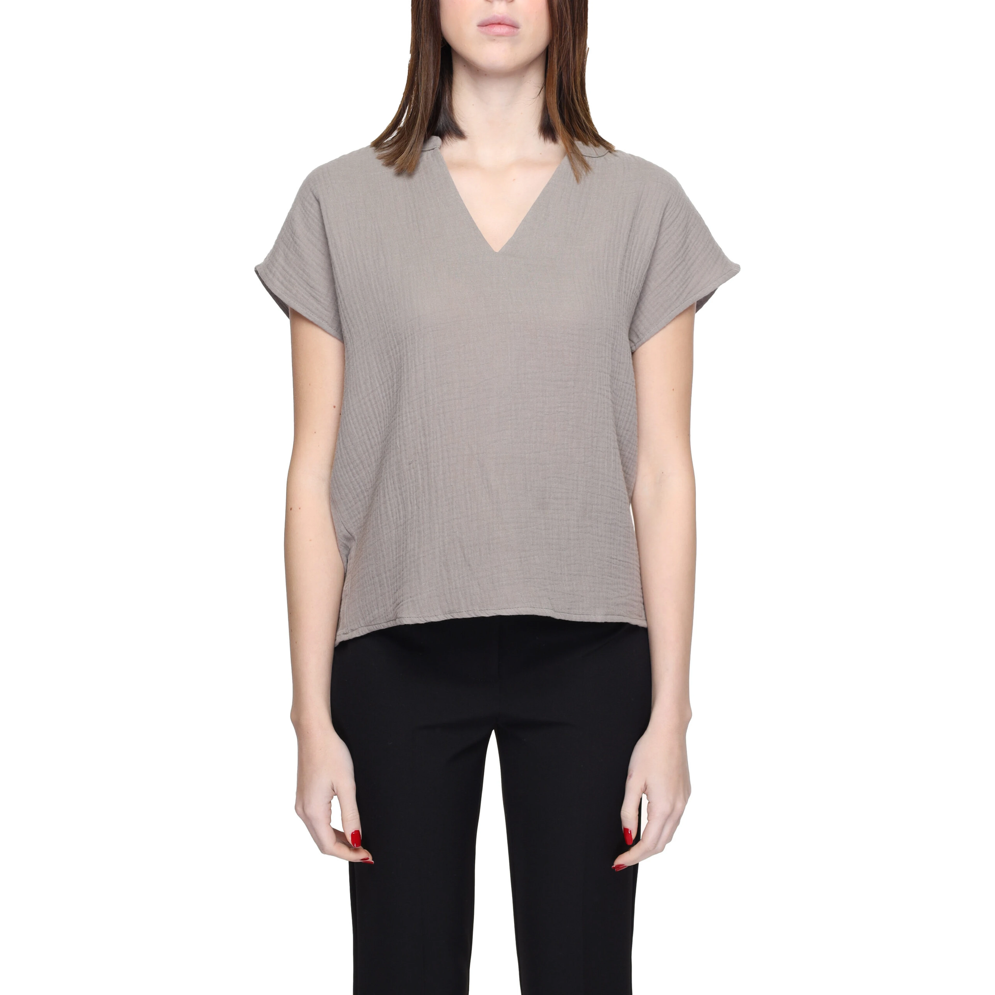 Beige Cotton Blouse