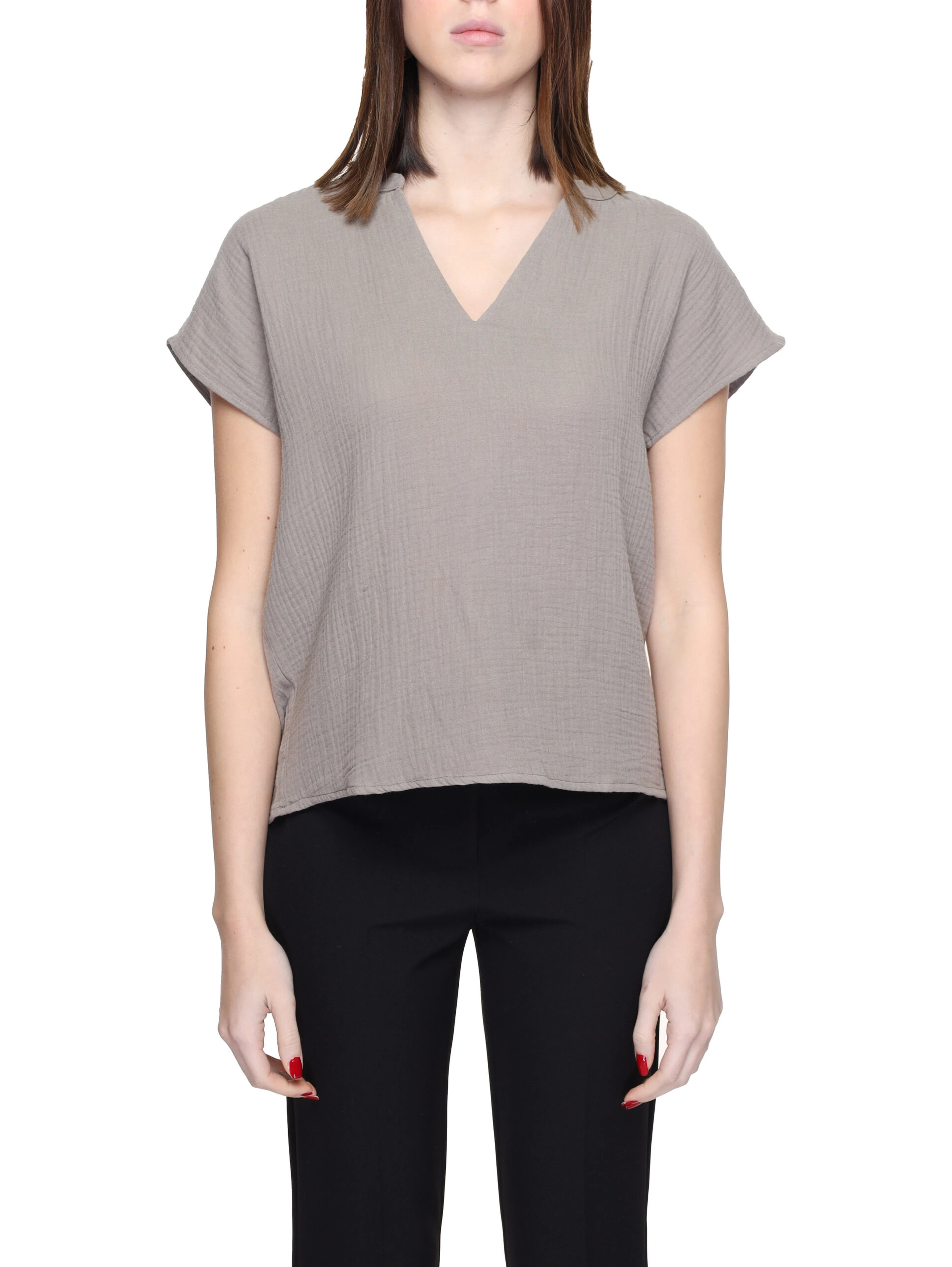 Beige Cotton Blouse