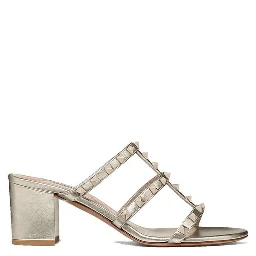 Gold Calfskin Mules