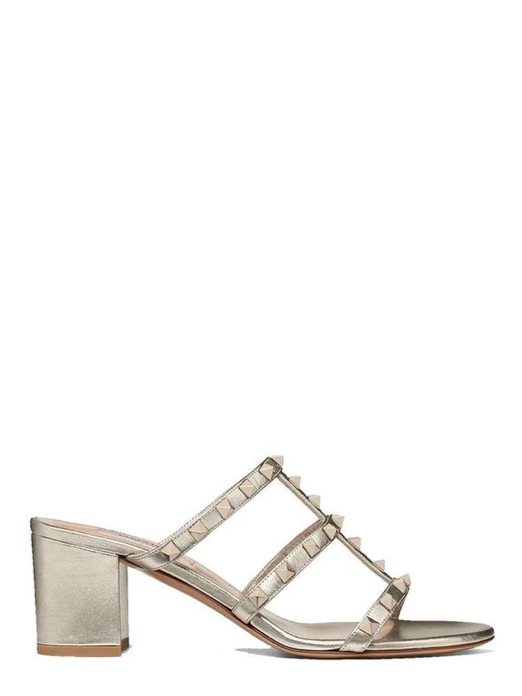 Gold Calfskin Mules