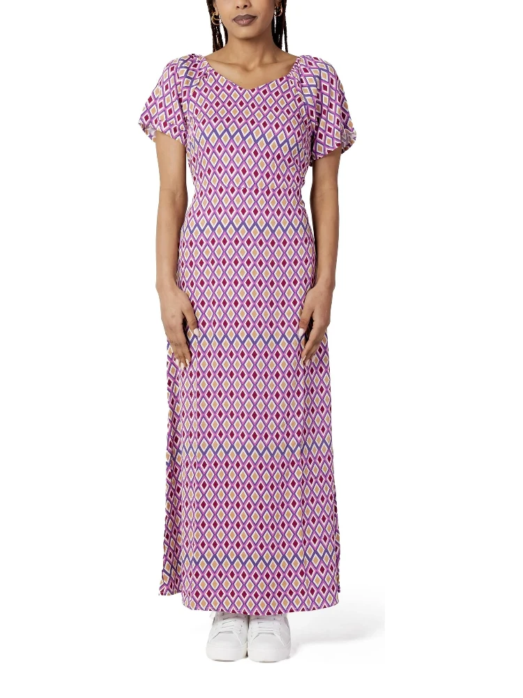 Multicolor Viscose Casual Dress