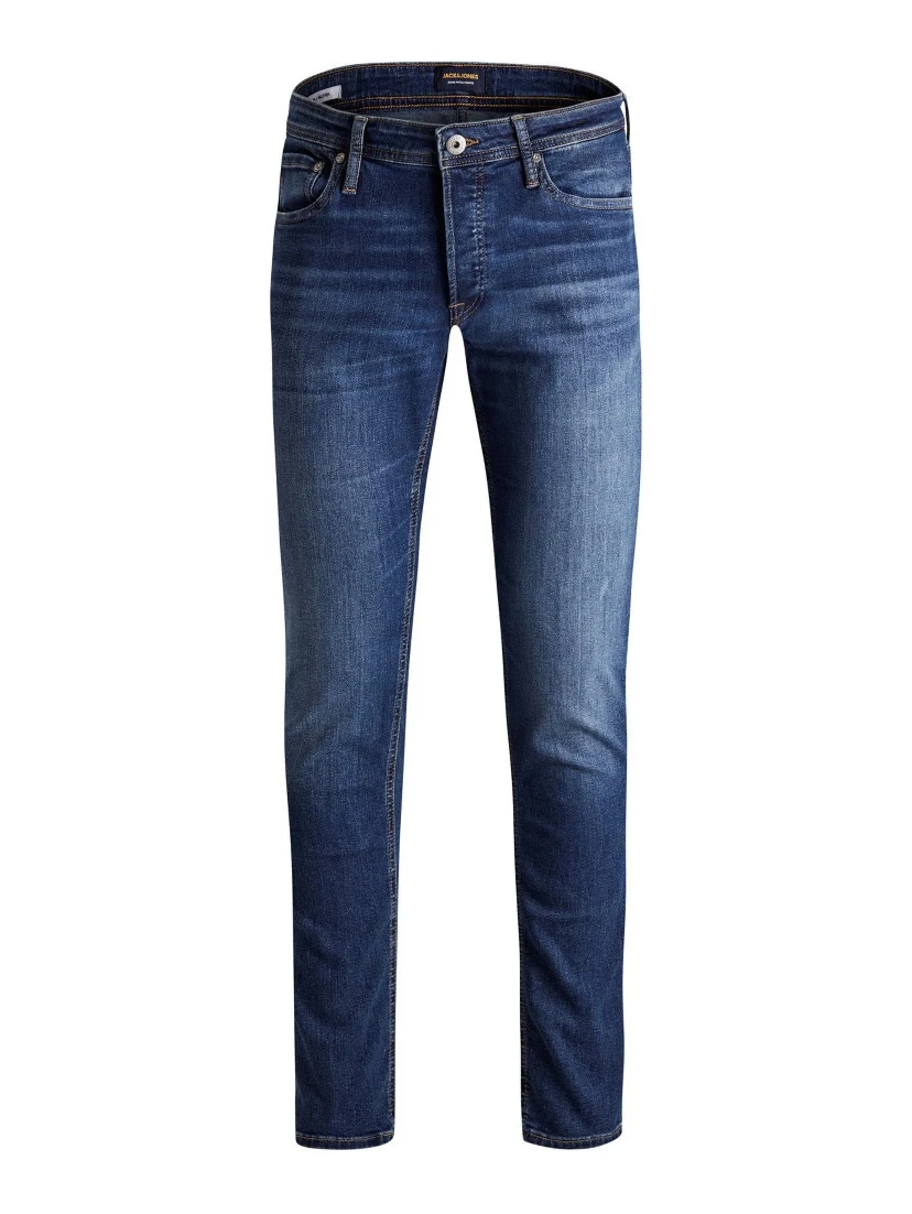Blue Cotton Slim Fit Jeans