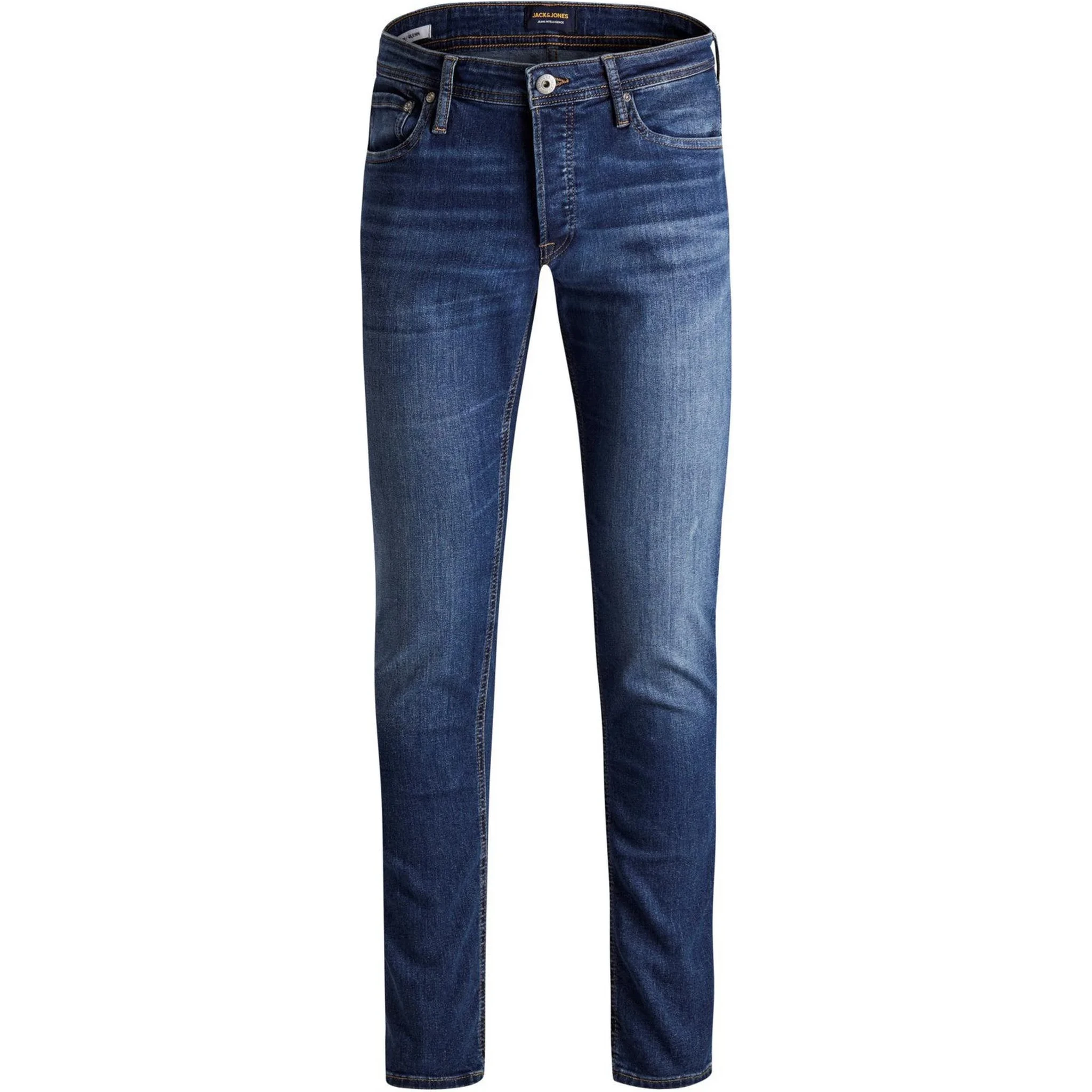 Blue Cotton Slim Fit Jeans