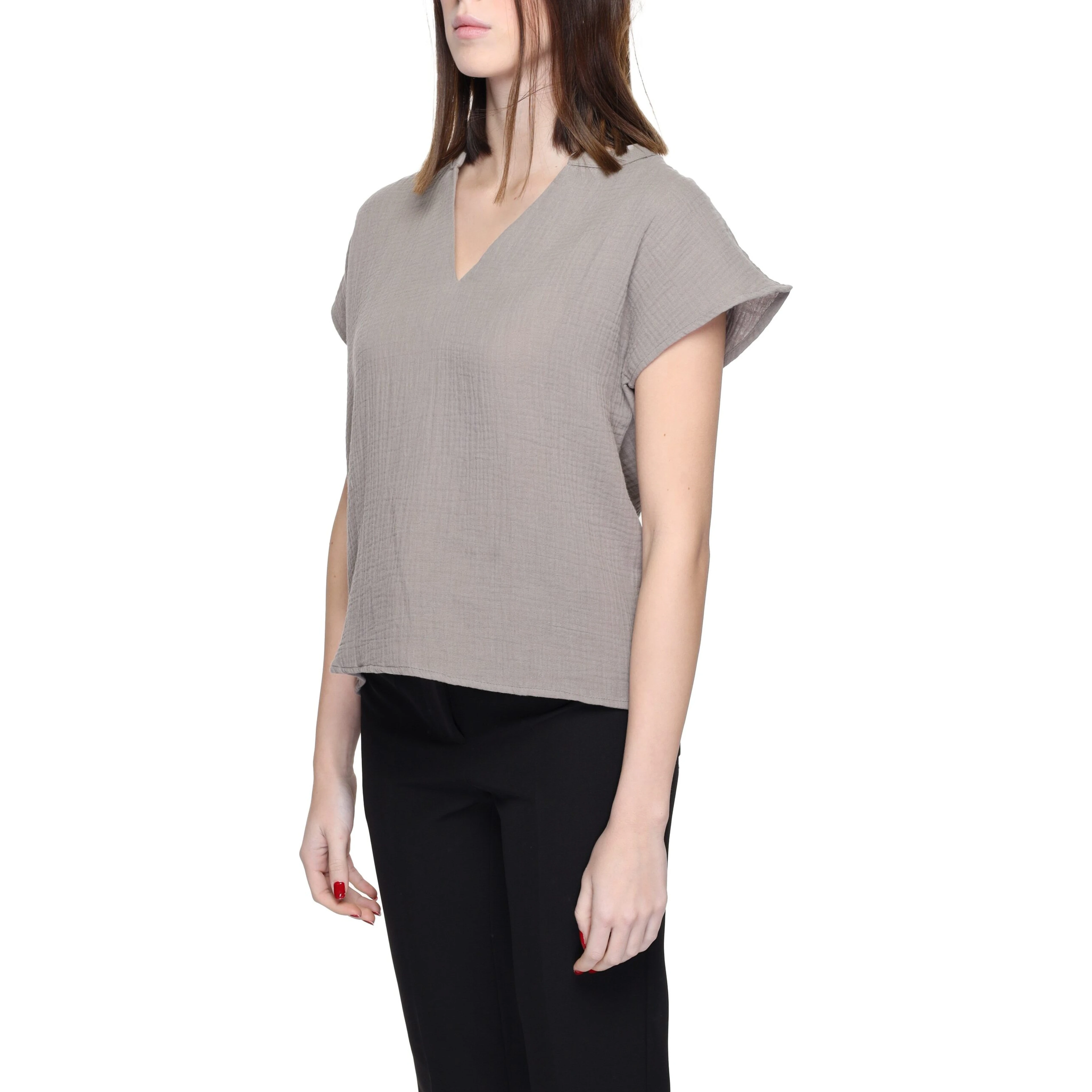Beige Cotton Blouse