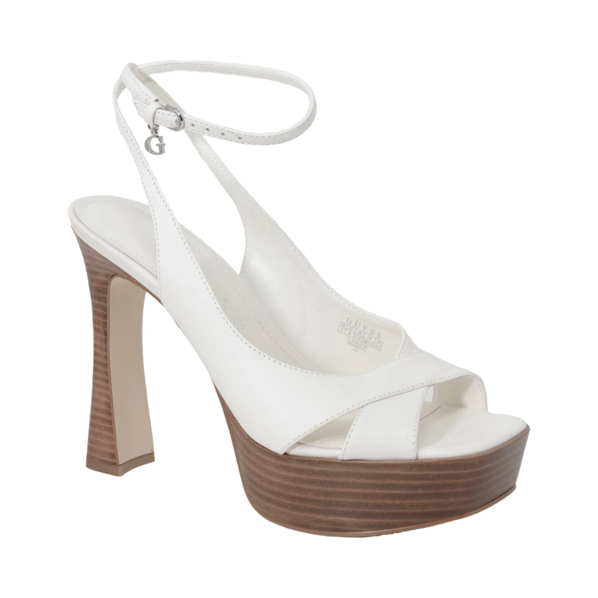 Beige Other Fibres Platform Sandals